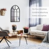 Afbeelding van HOMCOM wandspiegel met metalen frame - robuust - zwart