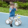 Afbeelding van AIYAPLAY Loopfiets voor kinderen, balansfiets, groen/wit, vanaf 1 jaar, zonder schroeven