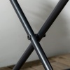 Afbeelding van Outsunny Opvouwbare rotan bistrotafel 40 x 40 cm zwart voor terras en balkon
