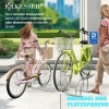 Afbeelding van KESSER® Fietsstandaard voor 6 fietsen incl. parkeerplaatje, meervoudige standaard met 37 cm wielafst