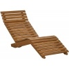 Afbeelding van Outsunny Tuinligstoel van Lärchenhout Teak