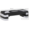 Afbeelding van HOMCOM opstapbord - kunststof - 80L x 31B x 20H cm - zwart