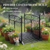Afbeelding van Outsunny Tuinbrug van Metaal - 135,5L x 74B x 91H cm - Zwart