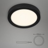 Afbeelding van Briloner Leuchten - LED-plafondlamp 16,5W, 1600 lumen, 4000K, zwart-wit