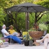 Afbeelding van Outsunny Tuinparasol - Metaal, Polyester - Ø270 x 219H cm - Donkergrijs