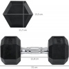 Afbeelding van HOMCOM Set van 2 korte zeshoekige halters A91-019V01