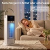 Afbeelding van HOMCOM Tafelventilator - ABS, kunststof - 16,8L x 16B x 41H cm - Wit