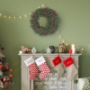 Afbeelding van HOMCOM Kerstkrans PE Ø60 x 8T cm Groen
