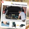 Afbeelding van PawHut Opvouwbare hondenwagen voor honden en katten tot 20 kg - Donkergroene buggy met wielen