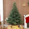 Afbeelding van HOMCOM Kunststof Kerstboom met Metaal, 130L x 130B x 180H cm, Groen