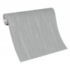 Afbeelding van Erismann Vliesbehang grijs metallic met effen strepen en pleisterlook 10322-10