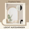 Afbeelding van Homcom Wandspiegel van Polystyreen en Glas - 50L x 2B x 70H cm - Beige