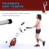Afbeelding van HOMCOM Fitnessfiets van staal en kunststof - 43B x 97D x 109H cm - Rood en Wit