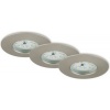 Afbeelding van Briloner Leuchten - Set van 3 dimbare LED-inbouwlampen, 6,5 W, 3.000 K, IP44, mat nikkel Ø7,5 cm