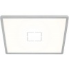 Afbeelding van Witte-zilveren LED-plafondlamp met achtergrondverlichting 22W van Briloner Leuchten
