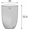 Afbeelding van Elho Sereh Hoog 40 - Bloempot voor Binnen & Buiten - 100% Gerecycled Plastic - Ø 39 x H 53,4 cm