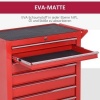 Afbeelding van DURHAND Werkstattwagen van staal - 69L x 33B x 75H cm - Rood