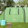 Afbeelding van Outsunny Tunneltent van polyester en glasvezel - 470L x 220B x 150H cm - Donkergroen