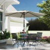 Afbeelding van Outsunny Tuinparasol - Metaal, Polyester - Ø270 x 219H cm - Crème