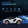Afbeelding van HOMCOM Rijdende kinderAuto Lamborghini 108x62x40 cm, Wit