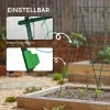Afbeelding van Outsunny Tuinhek van staal en PE, kunststof verbindstukken - 180L x 100B x 180H cm - Groen