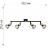 Afbeelding van Moderne plafondlamp Globo - Zwart - H:20,5cm - E14 - Voor binnen - Metaal