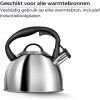 Afbeelding van Smile - RVS Fluitketel - 3 Liter - Alle Warmtebronnen - Zilver
