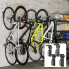 Afbeelding van SPORTNOW Metalen Zwart Fiets Wandhouder 25,5L x 10,5B x 4H cm
