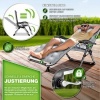 Afbeelding van tillvex® Opvouwbare Ligstoel tot 200kg | Weerbestendig Zonnebed voor Tuin & Balkon