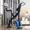 Afbeelding van HOMCOM Hometrainer van staal, ABS - 105L x 48B x 118H cm - Blauw en Zwart