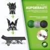 Afbeelding van tillvex® Campingbed, opvouwbaar met draagtas, tot 280 kg, extra breed voor binnen en buiten