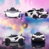Afbeelding van HOMCOM Rijdende kinderAuto Lamborghini 108x62x40 cm, Wit