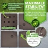 Afbeelding van tillvex® parasolstandaard Kunststof 51x51x12cm 90l Bruin