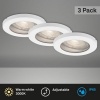 Afbeelding van BRILONER LED Inbouwspot set 7181 Ø 85 mm wit, 3 stuks