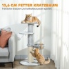 Afbeelding van PawHut Kattenboom van Spaanplaat, Ø48 x 103,5 cm, Lichtgrijs