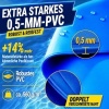 Afbeelding van tillvex® Winter Zwembadkussen XXL Ø 400 cm blauw met touw & reparatiekit