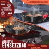 Afbeelding van KESSER® Gietijzeren Pan Vierkant 26cm Gietijzeren Braadpan Inductie | Cast Iron Pan voor Gasgrill, O