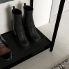 Afbeelding van HOMCOM console tafel - gehard glas - staal - spaanplaat - zwart