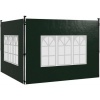 Afbeelding van Outsunny Zijwanden voor Luifel - PE - 293B x 193H cm - Donkergroen