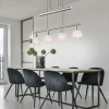 Afbeelding van Globo hanglamp Elliott nikkel metaal grote eettafel lamp E14_LED