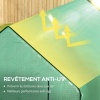 Afbeelding van Outsunny Vervangingszeil voor broeikas, 140 x 213 x 190 cm, met raam en deur, groen