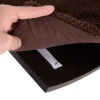 Afbeelding van PawHut Kattenbed met wandplank en pluchen bekleding, bruin MDF