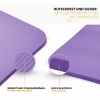 Afbeelding van TRESKO® fitnessmat yogamat pilatesmat 185 x 60 cm, paars, 1,5 cm dikte, ftalaatvrij