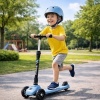 Afbeelding van 3-Wiel Step - Move Tri-Scoot - Pastel Blauw - Lichtgevende Wielen - Vouwbaar - Verstelbaar Stuur