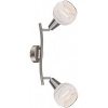 Afbeelding van GLOBO LED-spotlight met 2 lampen ELLIOTT mat nikkel