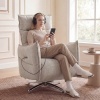 Afbeelding van HOMCOM Elektrische Relaxstoel - Polyester - 88L x 76B x 111H cm - Beige