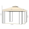Afbeelding van Outsunny luxe tuinpaviljoen partytent 3 x 3 m