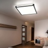 Afbeelding van RGB LED Paneel Deckenlamp met afstandsbediening, 24W, 1400lm, zwart, 45x7,1 cm