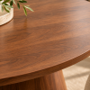Afbeelding van Eettafel Gemma - Ø120cm Walnootkleur