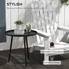 Afbeelding van Outsunny Bijzettafel 40cm x 40cm x 50cm - Zwart